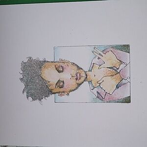 Handmade Prince Illustrated Greeting Card With Envelope